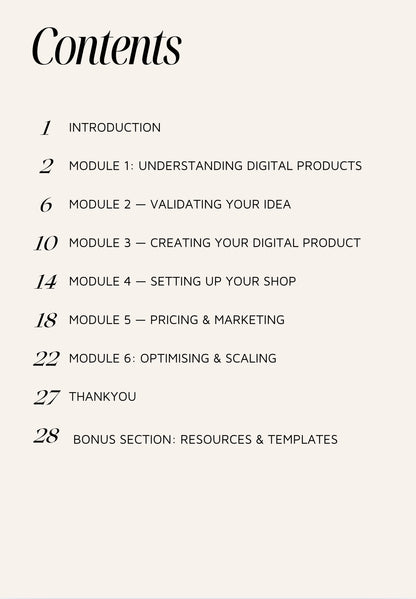 £45 mini course on selling digital products